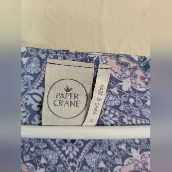 Paper Crane geometric halter tank top, size M - Picture 4 of 7